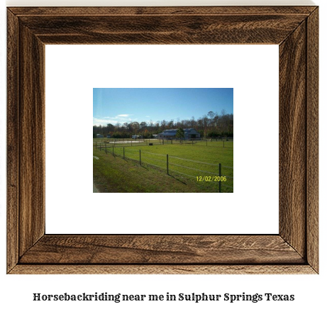 horseback riding near me in Sulphur Springs, Texas